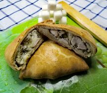 Курник из песочного теста