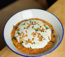 Овсяная каша с тунцом