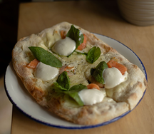 Римка с лососем и креветкой