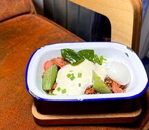 Греча с сосиской