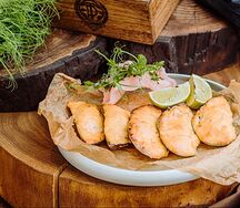 Запеченные мидии с сырным кремом