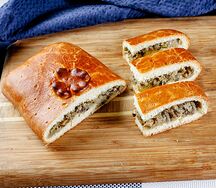 Пирог Капуста с грибами