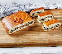 Пирог Курица с грибами
