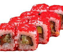 Ролл Калифорния с лососем