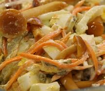 Салат с грибами и морковью по-корейски S