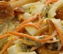 Салат с грибами и морковью по-корейски M