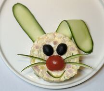 Оливье с ветчиной