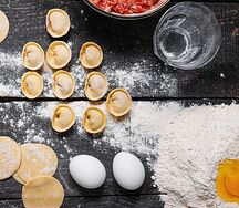 Вареники с мясом