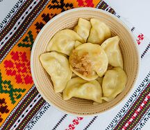 С сырым картофелем и салом