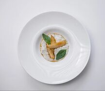 Рисовая каша по-итальянски с грушей и сыром дорблю