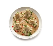 Классические мини-хинкали в перечном соусе