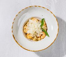 Феттуччине с креветками