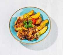 Курица терияки с беконом