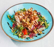 Салат с беконом и болгарским перцем