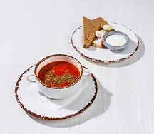 Борщ с салом