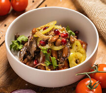 Салат с телятиной и грецкими орехами