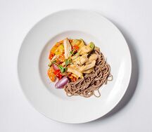 С курицей