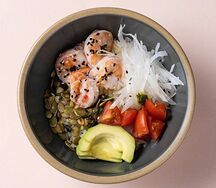 Большой боул с креветкой