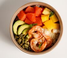 Боул с манго и морепродуктами   