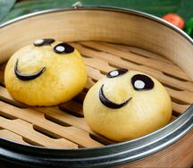 Паровые булочки Бао с манго