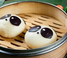 Паровые булочки Бао с заварным кремом