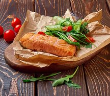 Стейк из лосося