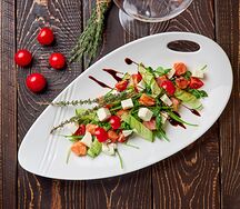 Салат с лососем