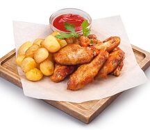 Крылышки жареные