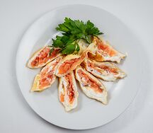 Блины с красной рыбой