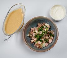 Мясная окрошка