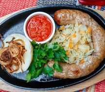 Колбаса домашняя жареная