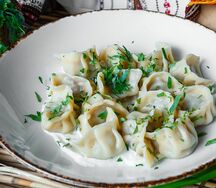 Пельмени из мраморной говядины