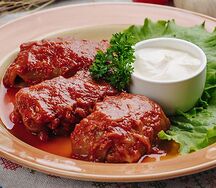 Голубцы со сметаной