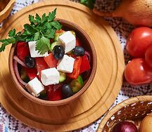 Салат Овощной с сыром фета