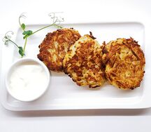 Драники со сметаной