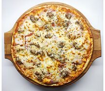 Пицца мясное трио
