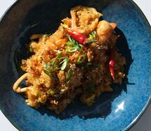 Жареный рис с морепродуктами