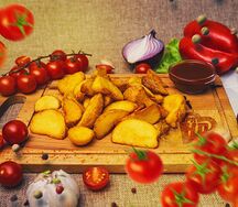 Картофельные дольки в специях