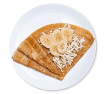 Блин с бананом и сыром