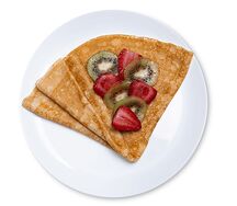 Блин с клубникой и киви