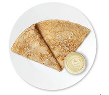 Блин сладкий с вареной сгущенкой