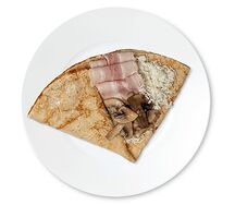Блин Сытный с беконом, грибами и сыром