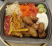 Крылья в тарелке