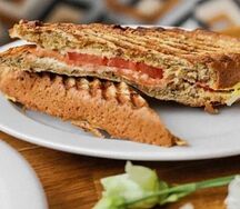 Гриль-чиз с лососем