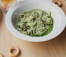 Паста с Песто и курицей