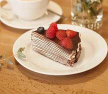 Шоколадный блинный торт