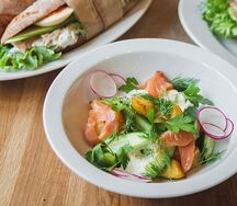 Микс с лососем