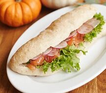 Чиабатта с лососем