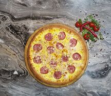 Цыба с салями и курицей