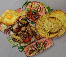 Грузинское застолье на 5 человек 